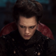 Fleur Salomé witnessing something terrifying.